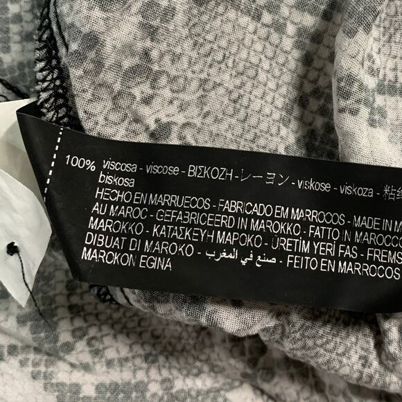 Zara S Premium Snake Python Print Long Midi Shirt Dress Blogger Fav - Picture 10 of 11